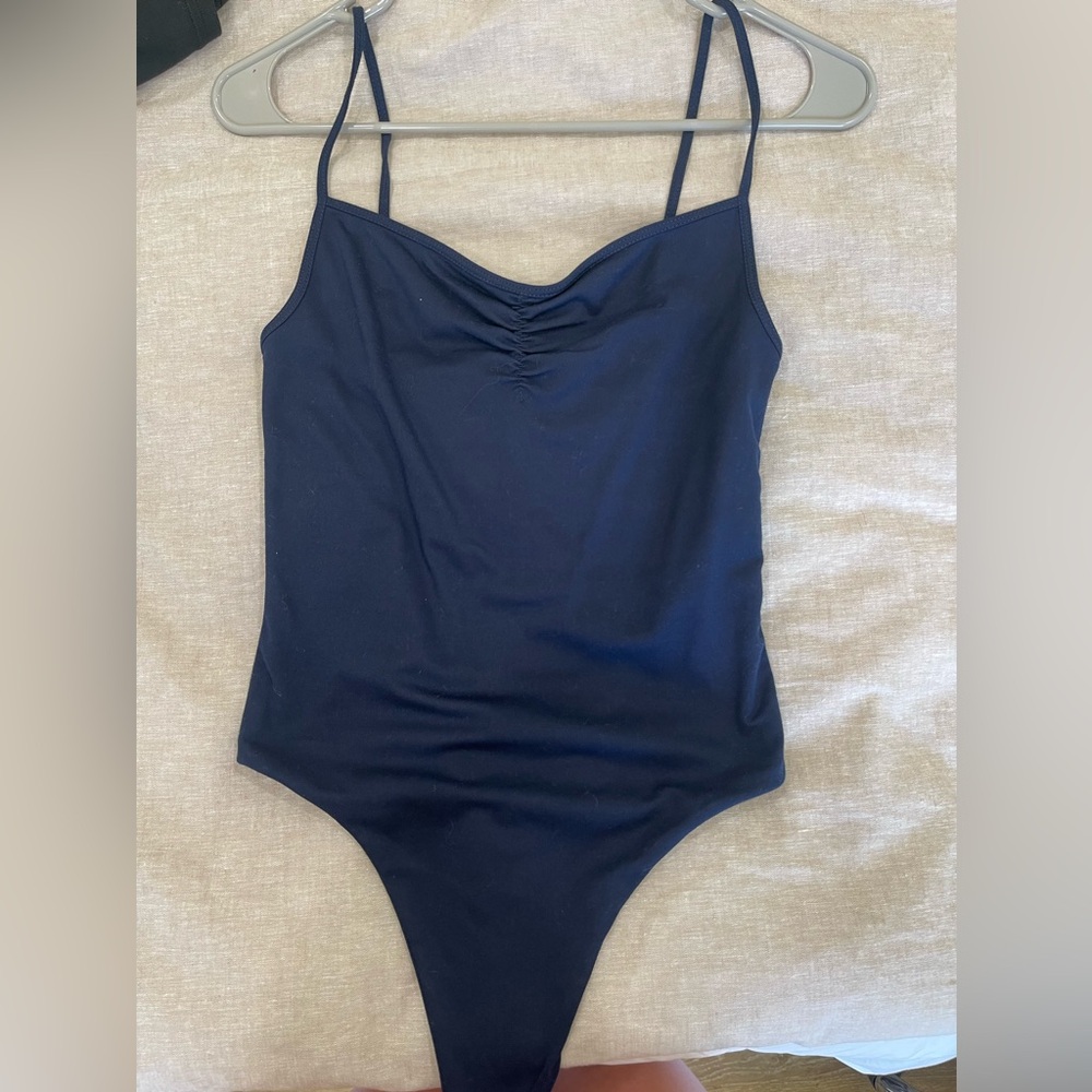 Blue bodysuit